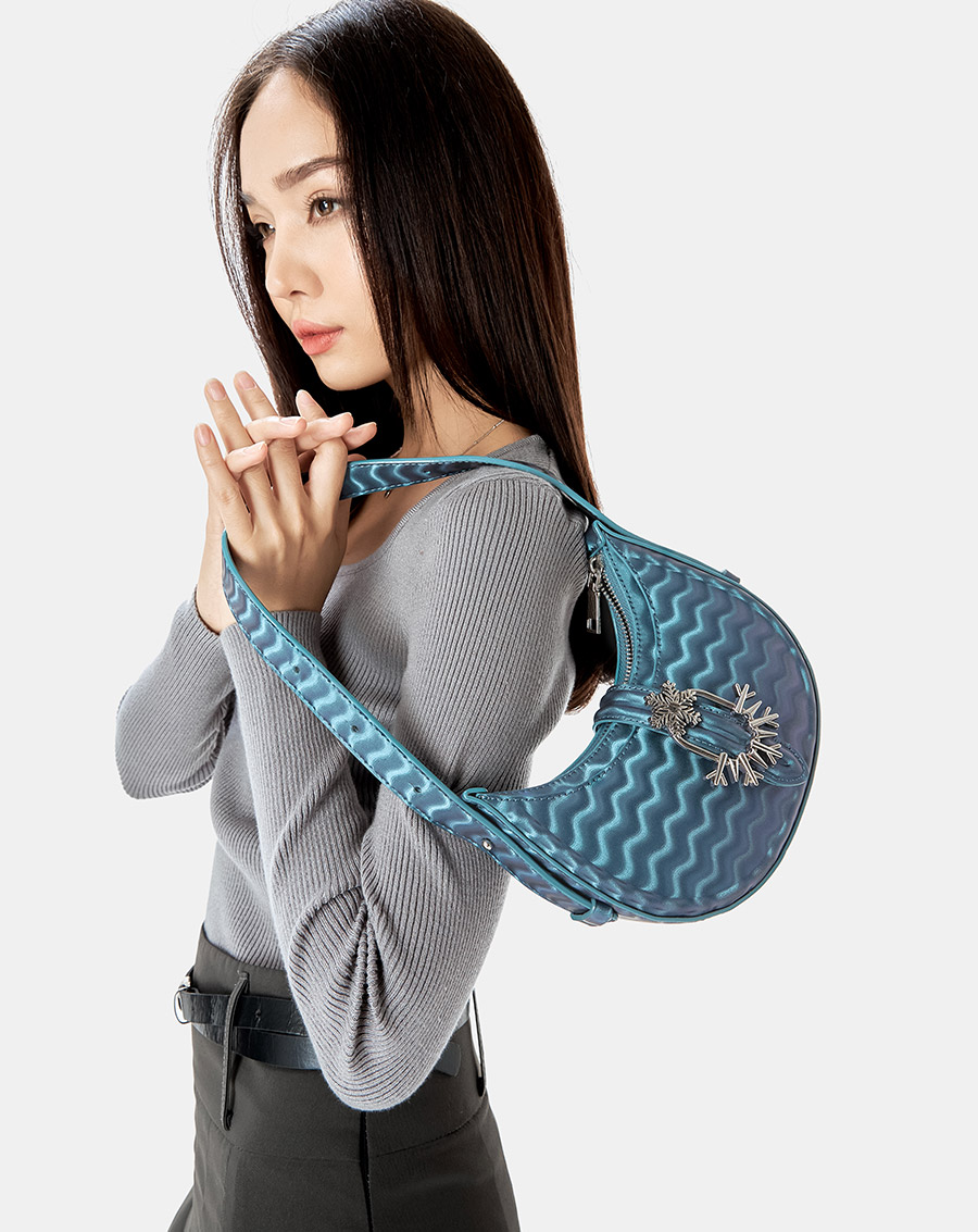 Túi Xách Nữ Thời Trang JUNO Cỡ Nhỏ Cong Snowflakes TXN766