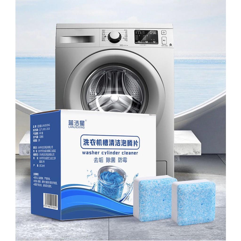 Viên tẩy lồng máy giặt khử sạch cặn bã bẩn và vệ sinh máy giặt diệt khuẩn và khử mùi lồng máy đa năng