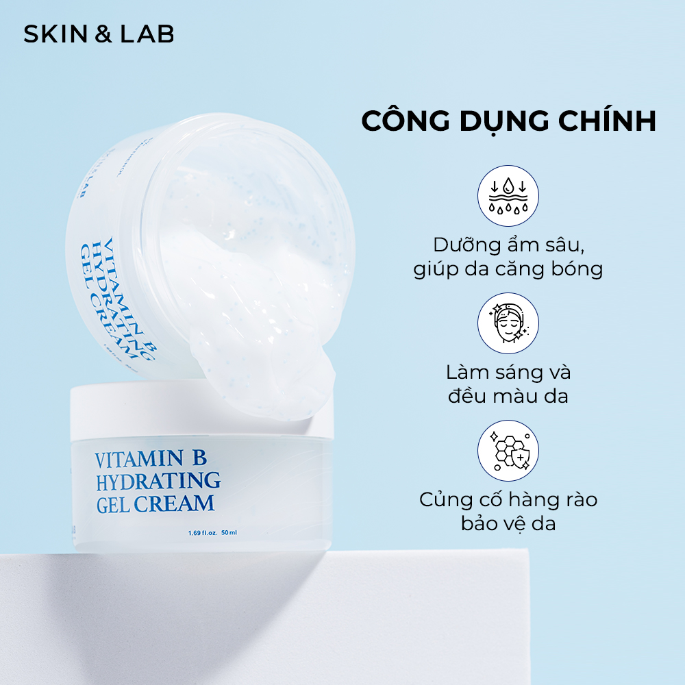 Kem Dưỡng Ẩm Dạng Gel SKIN&amp;LAB Vitamin B Hydrating Gel Cream 50ml