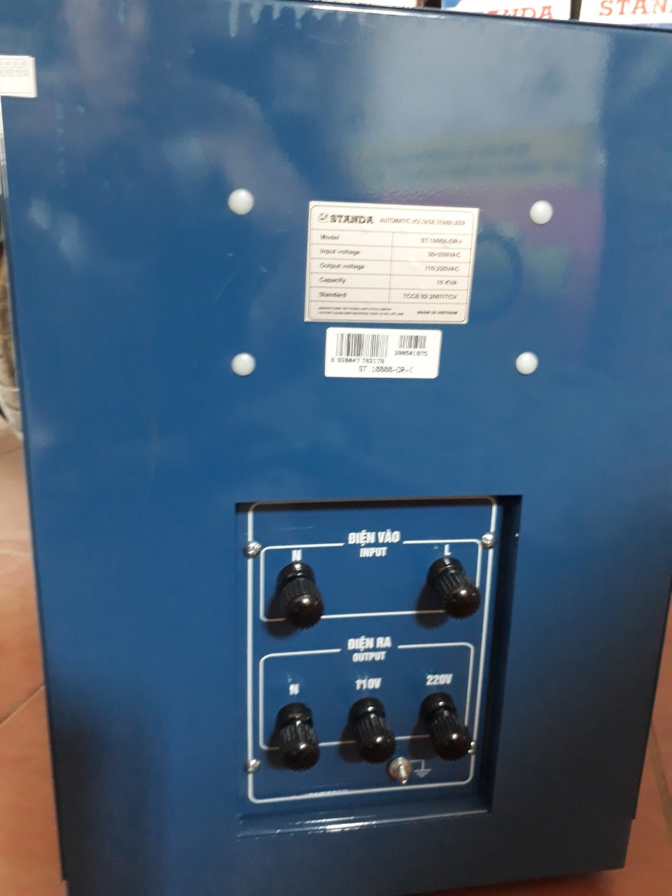 ỔN ÁP STANDA  10KW GIẢI 90-250V THM CÓ 3 ĐỒNG HỒ