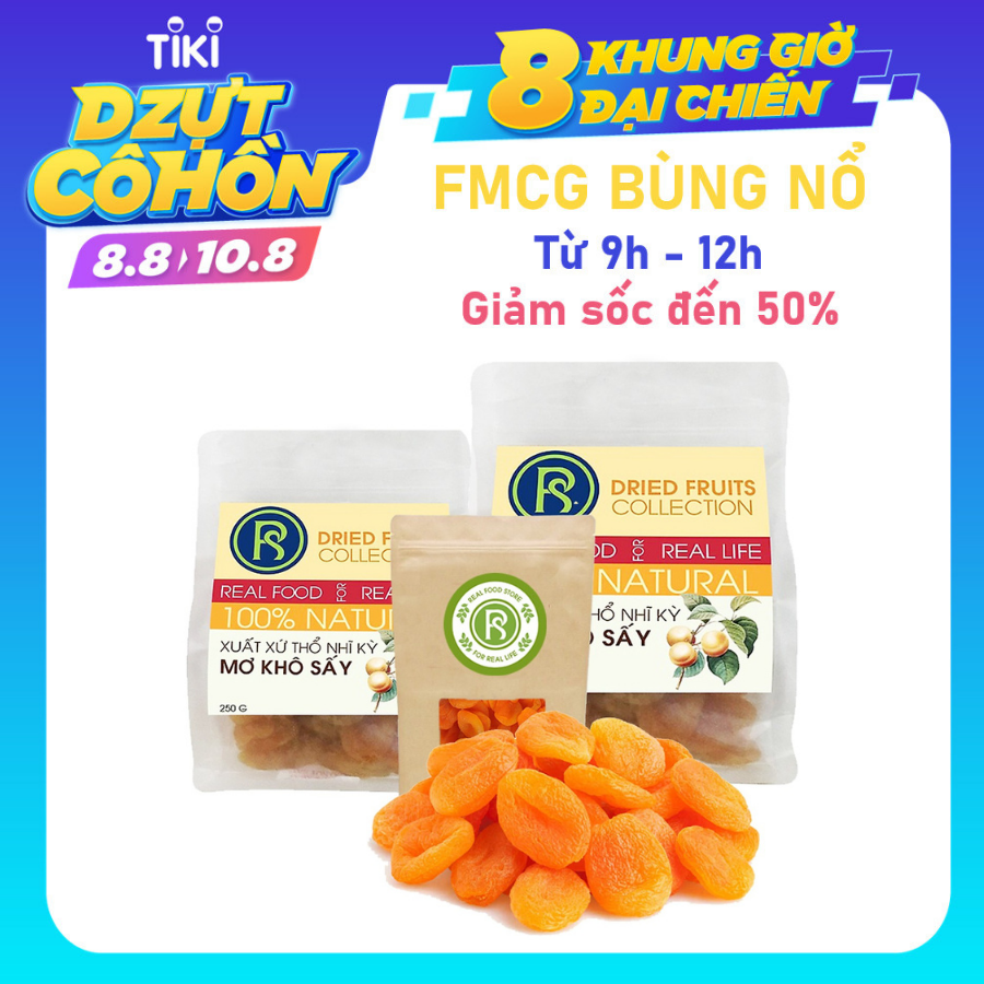 Túi Mơ Sấy REAL FOOD STORE (100g/250g/500g)