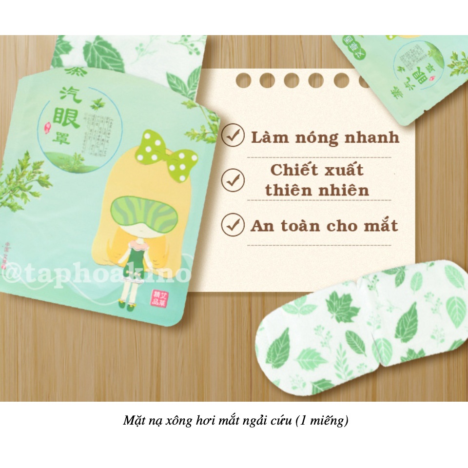 Chườm Nóng Mắt Ngải Cứu Giúp Thư Giãn, Giảm Quầng Thâm Hiệu Quả, Nhanh Chóng