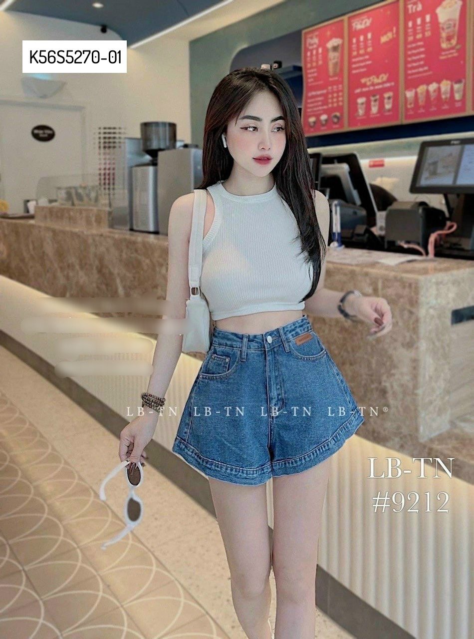 Quần Jean Ngắn Lưng Cao