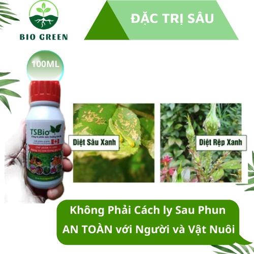 Phân bón hữu cơ vi sinh, chế phẩm sinh học TSBIO 100ml ,tăng trưởng,thuốc trừ sâu sinh học,nhện đỏ bọ rầy cho cây