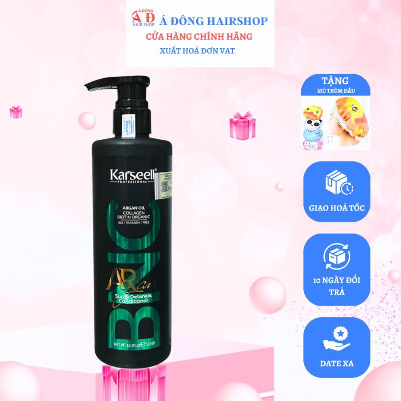 [+Tặng mũ trùm] BỘ DẦU GỘI XẢ KARSEELL BNC ARGAN PHỤC HỒI GIỮ MÀU NGĂN NGỪA LÃO HOÁ 500ML
