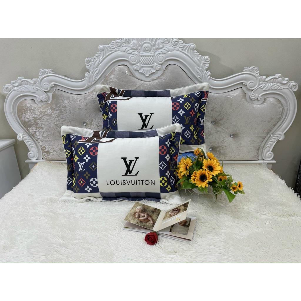 Vỏ Gối Nằm 100% Cotton Hàn Loại Đẹp Lót Bông Kích Thước 45x65cm