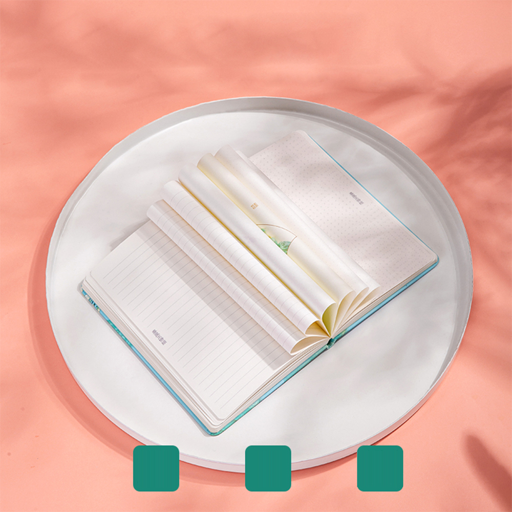 Sổ Tay DELI Da PU 25K Hoa Văn Cổ Điển Phương Đông Mềm Mại 126 Trang