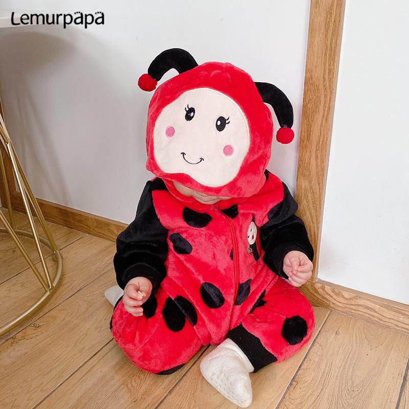 Bé Sơ Sinh Trang Phục Áo Liền Quần Onesie Mùa Đông Trẻ Sơ Sinh Quần Áo Ropa Bebe Mềm Bé Gái Bé Trai Rompers Dễ Thương Ong Dép Nỉ Cho Bé Bộ Trang Phục