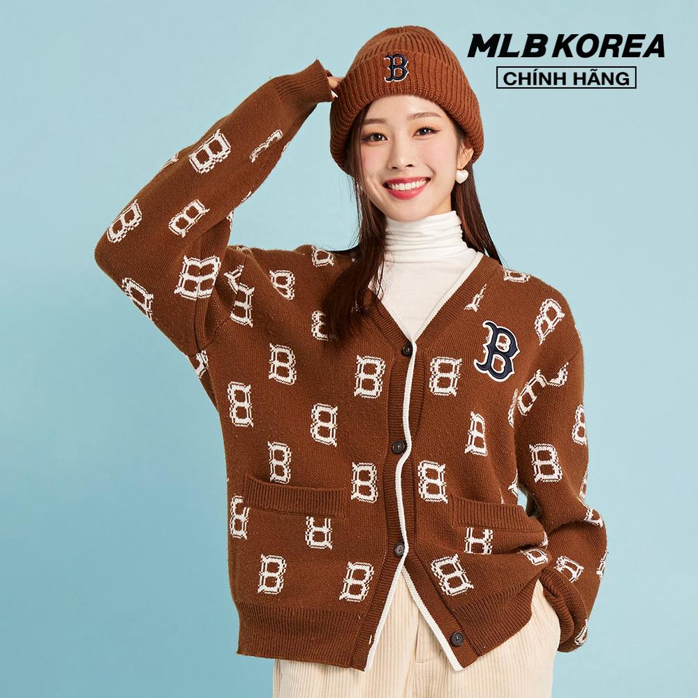 MLB - Áo khoác cardigan phom suông Classic Monogram Front Pattern 3AKCM0124