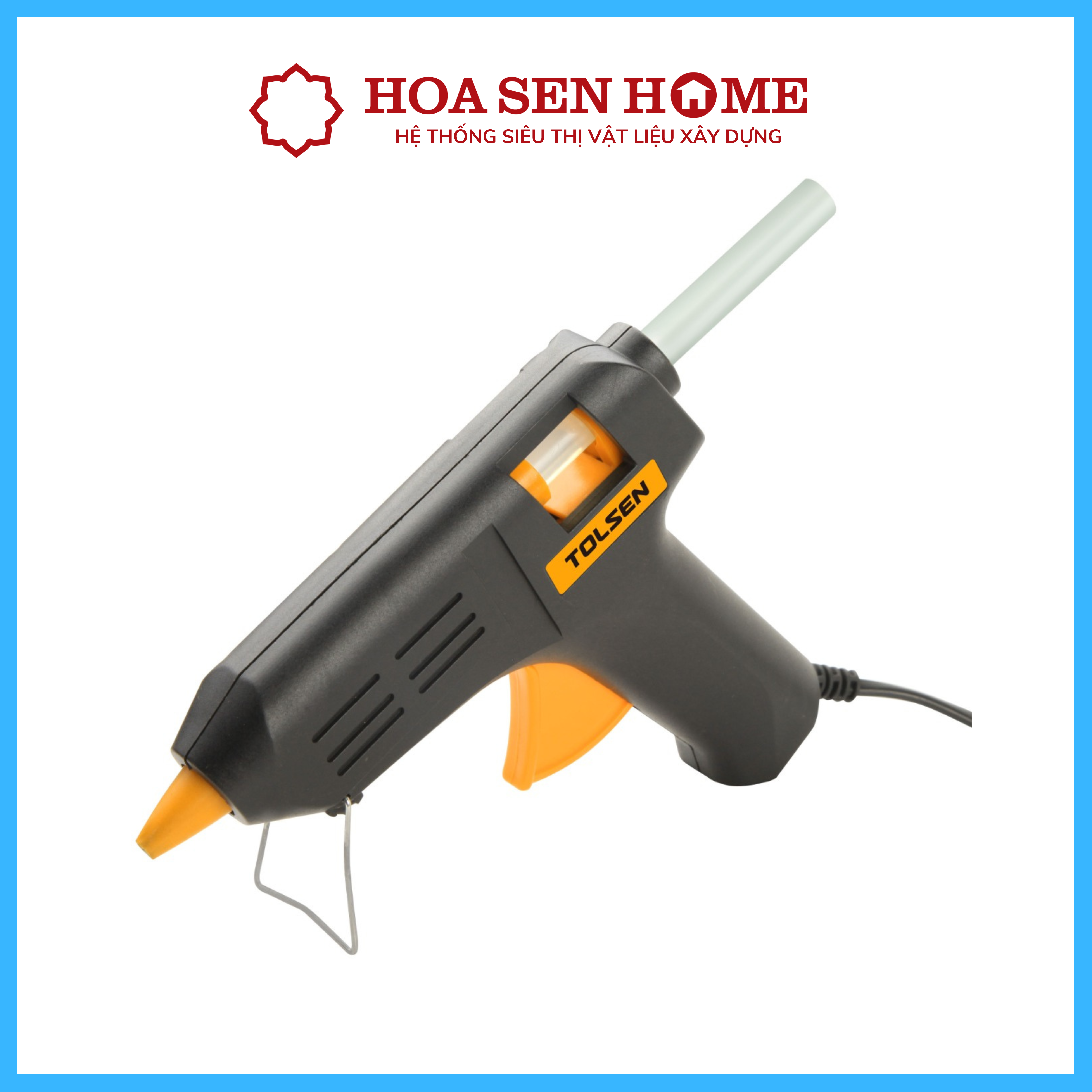 Súng điện bắn keo đèn cầy 79105 TOL: 15W chất liệu nhựa tổng hợp đặc biệt, keo silicon, điện áp 230V/50Hz - Hoa Sen Home - Hàng chính hãng