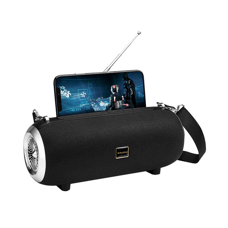 Cao Cấp caixa de som Loa Di Động Bluetooth Không Dây Âm Nhạc Sender Hệ Thống Với Giá Đỡ Điện Thoại Âm Thanh Ngoài Trời Thanh Máy Nghe Nhạc MP3 Color: Army Green