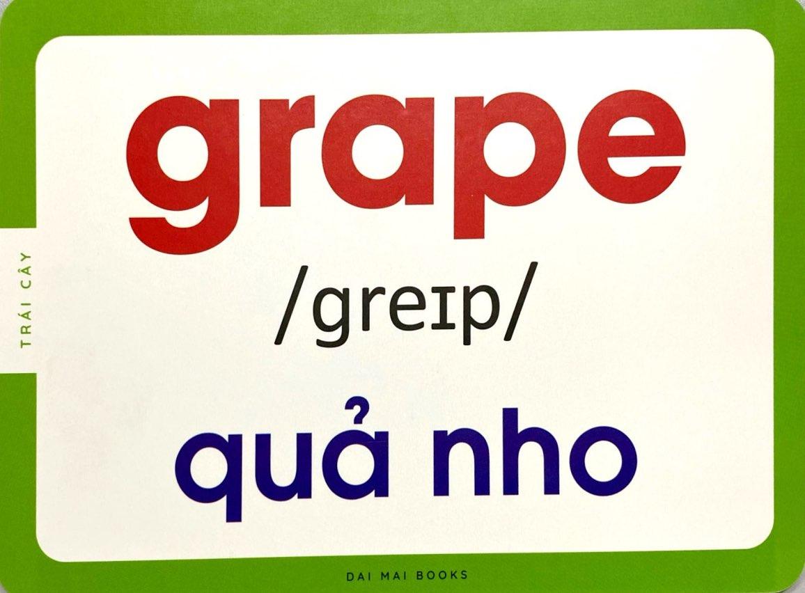 Sách - Flash Card - Thẻ Học Thông Minh Theo Phương Pháp Giáo Dục Sớm Glenn Doman - Các Loài Hoa Và Trái Cây - Flowers And Fruits