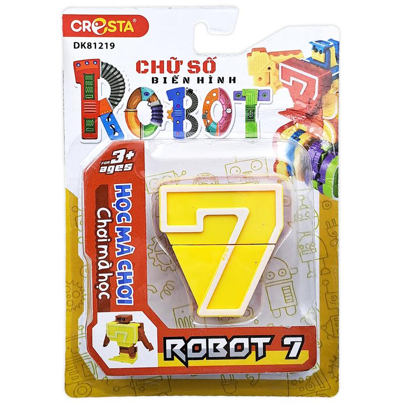 Đồ Chơi Lắp Ráp Biến Hình Robot Chữ Số 7 - Cresta DK81219