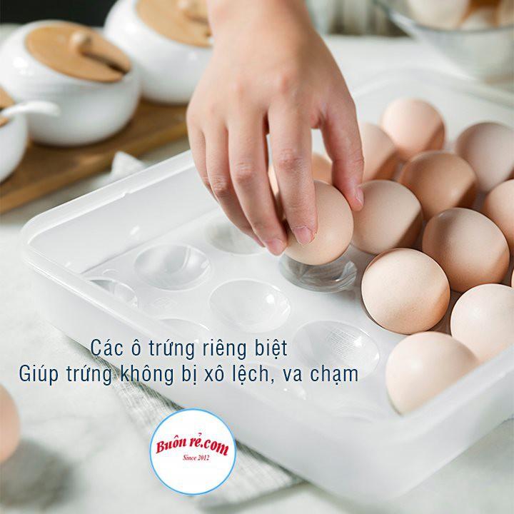 Hộp đựng trứng 24 quả có nắp đậy nhựa Việt Nhật , khay bảo quản trứng không bị vỡ chắc chắn