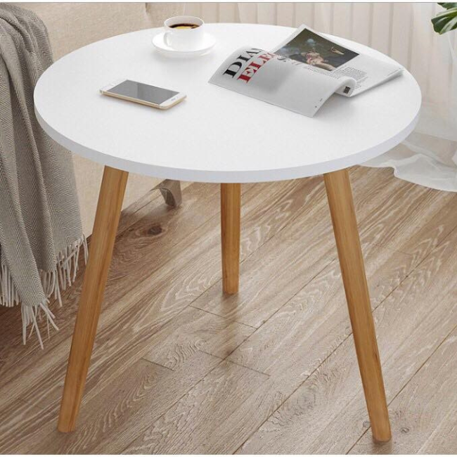 Bàn tròn chân cao 60cm làm bàn trà, bàn cafe, sofa
