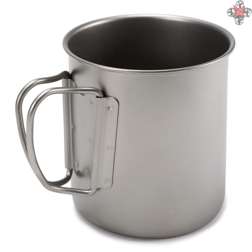 Cốc Titan Siêu Nhẹ Có Tay Cầm Tiện Lợi 300ml / 400ml / 450ml / 750ml