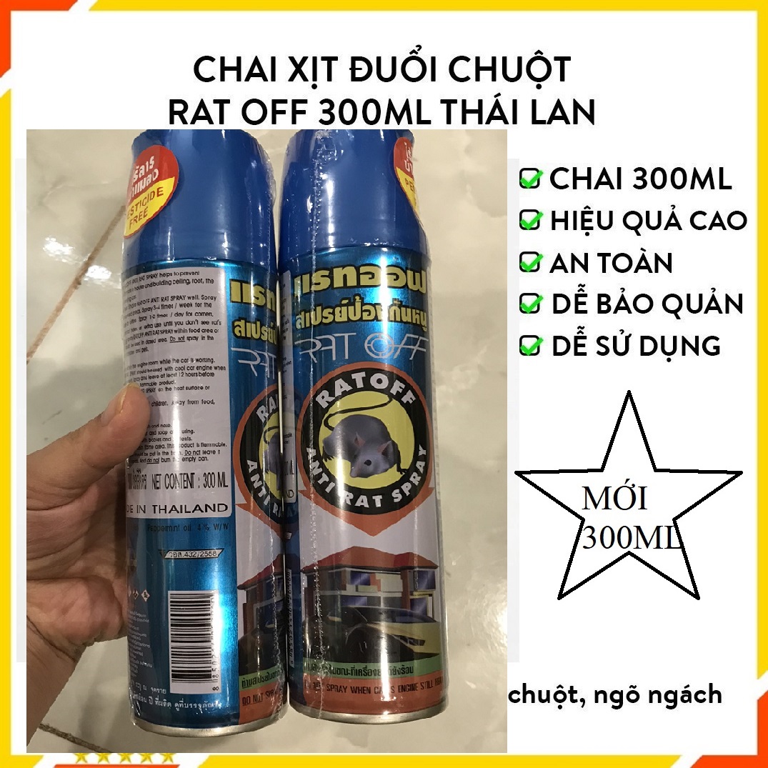 Xịt Chuột Thái Lan Loại Mới 300ml - Xịt Đuổi Chuột HT SYS An Toàn Hiệu Quả