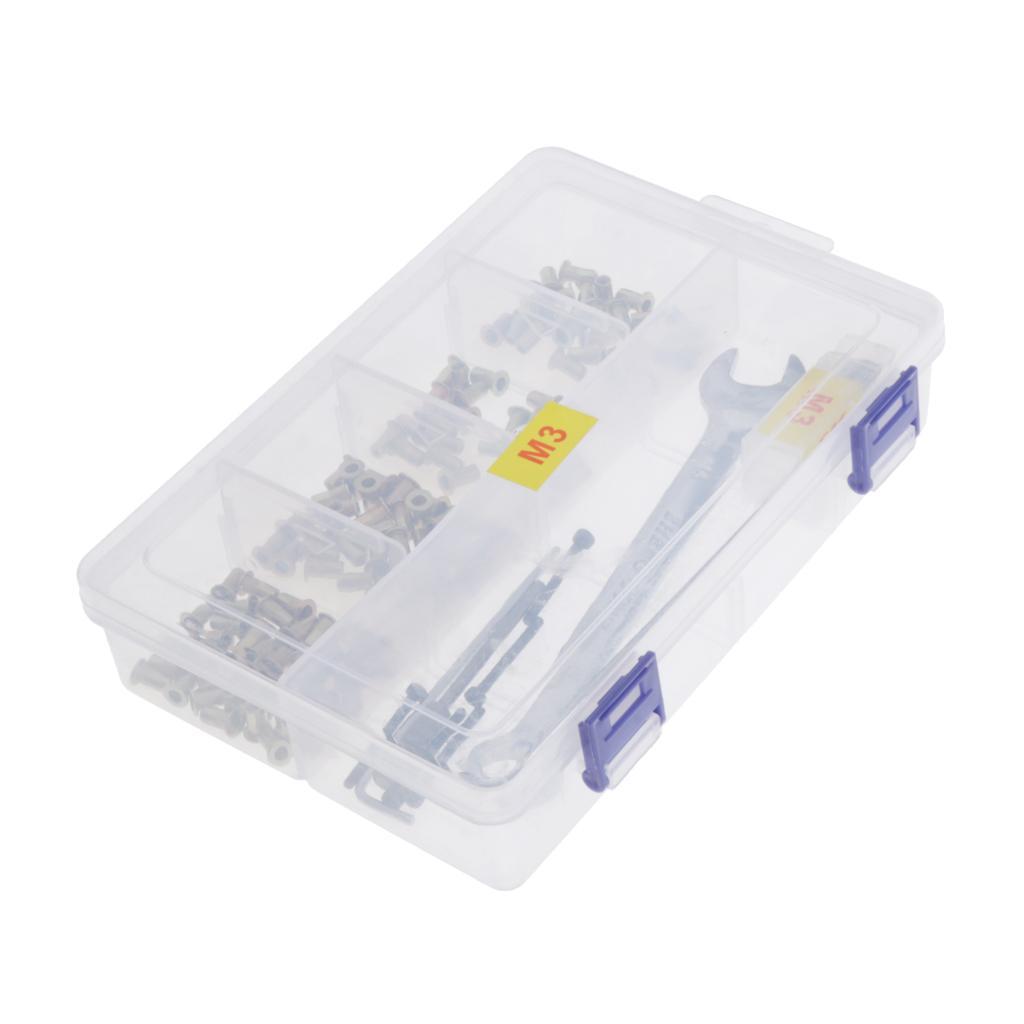 100pcs M3 Rivnut, Wrench, Hex Key, Hexagonal Batch Head, Nuts Rivet Kit