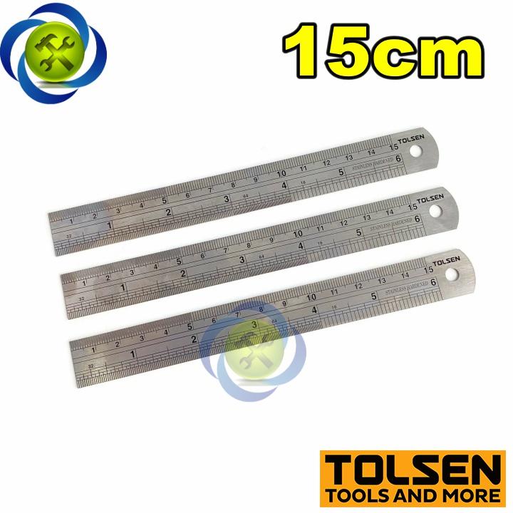 Thước lá 150mm Tolsen 35024 kích thước 150mm x 19mm x 0.8mm