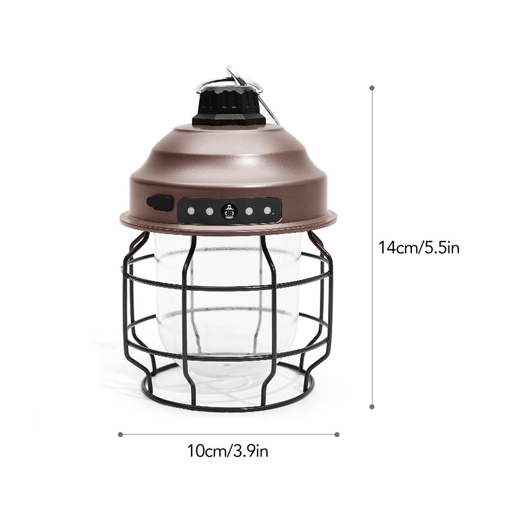 Đèn LED cắm trại cổng USB sạc lại được, chống nước IPX4