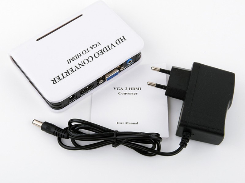 Bộ chuyển đổi tín hiệu VGA Sang HDMI YJS-4500HD Full HD 1080P có Cổng Audio