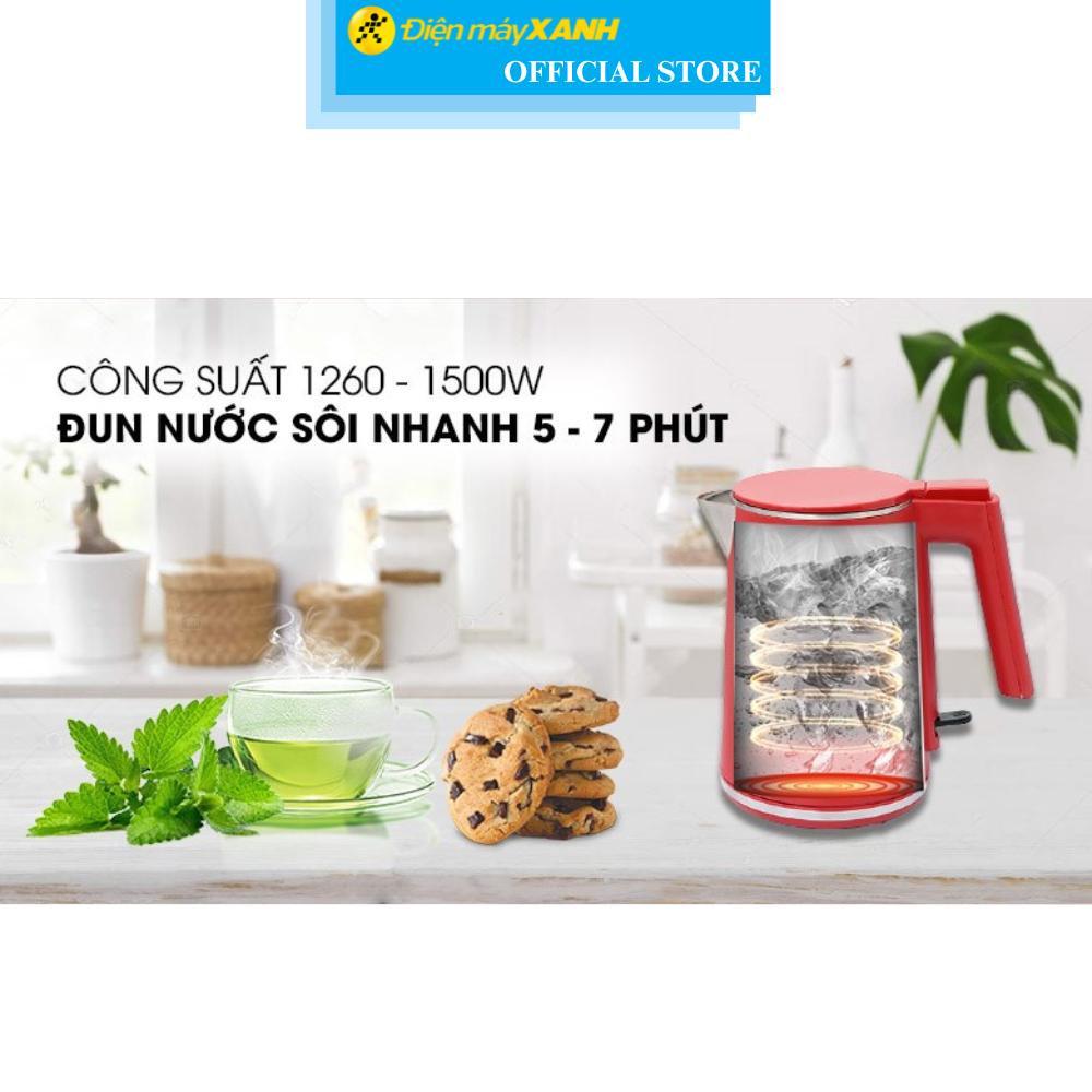Bình đun siêu tốc Sharp 1 lít EKJ-10DVPS-RD - Hàng Chính Hãng