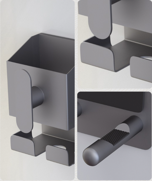 Giá treo máy sấy tóc dán tường không cần khoan Sanitary Ware MD-571000