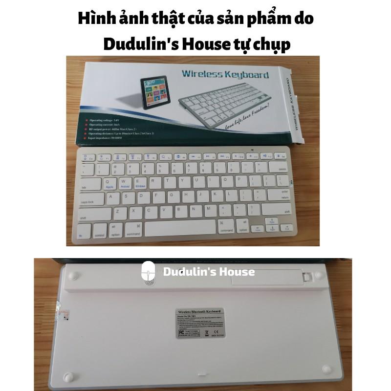 Bàn phím máy tính không dây BLUETOOTH siêu bền tương thích Apple, Samsung, Oppo