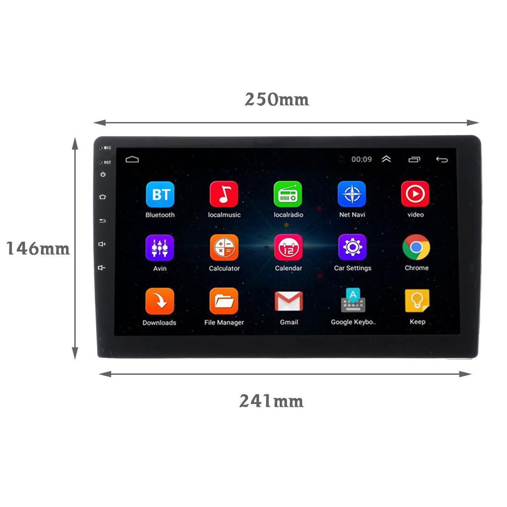 Màn Hình Android 10 inch Ram 2G Rom 32G lắp sim 4G phát WiFi Tích hợp GPS dẫn đường