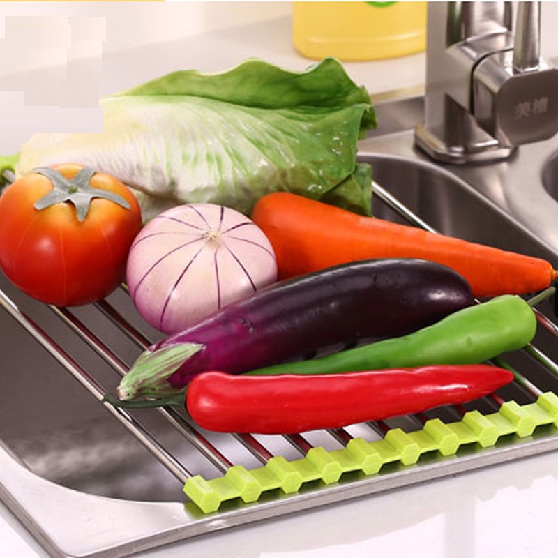 Kệ chén xếp gọn để bồn rửa chén - Giao màu ngẫu nhiên