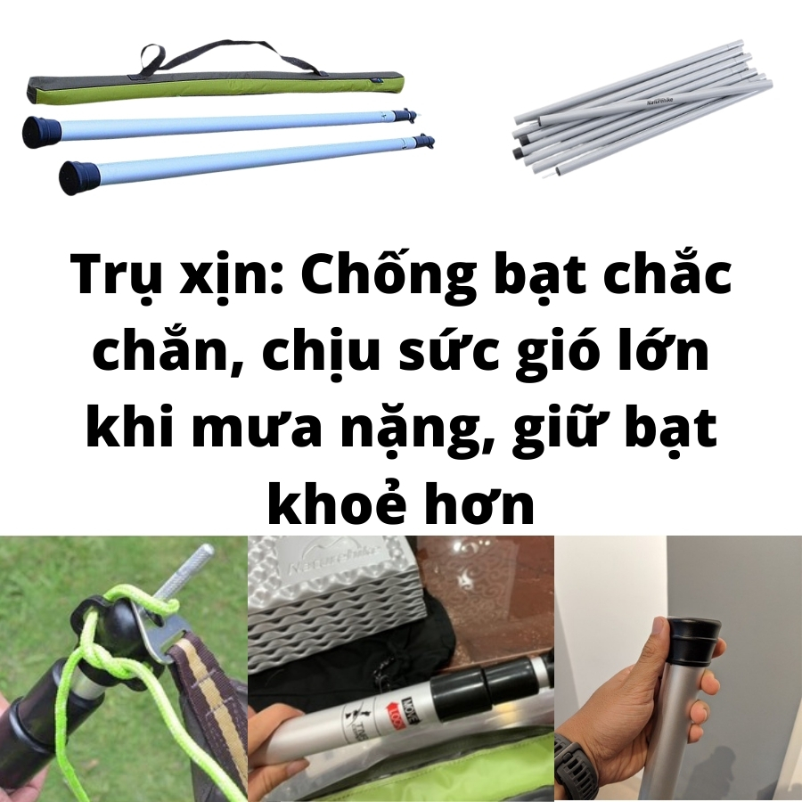 Bạt cắm trại campout tăng bạt mái che du lịch dã ngoại đồ cắm trại chống thấm nóng vải nhẹ A139