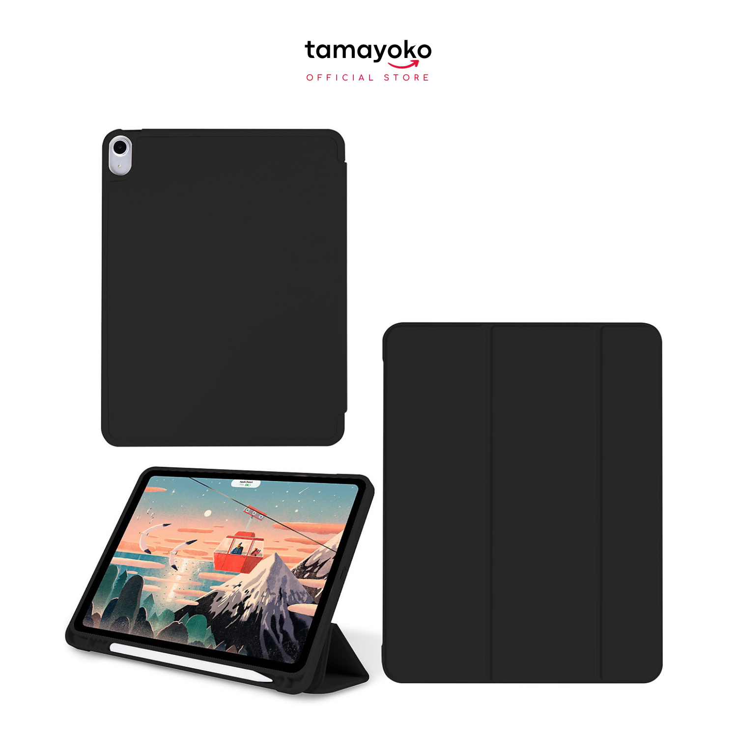 Bao Da Case Cover Dành Cho iPad Mini 6/ iPad Pro 11 inch/ iPad Air 4/ iPad Pro 12.9 inch Có Khe Cắm Apple Pencil - Hàng Chính Hãng Tamayoko