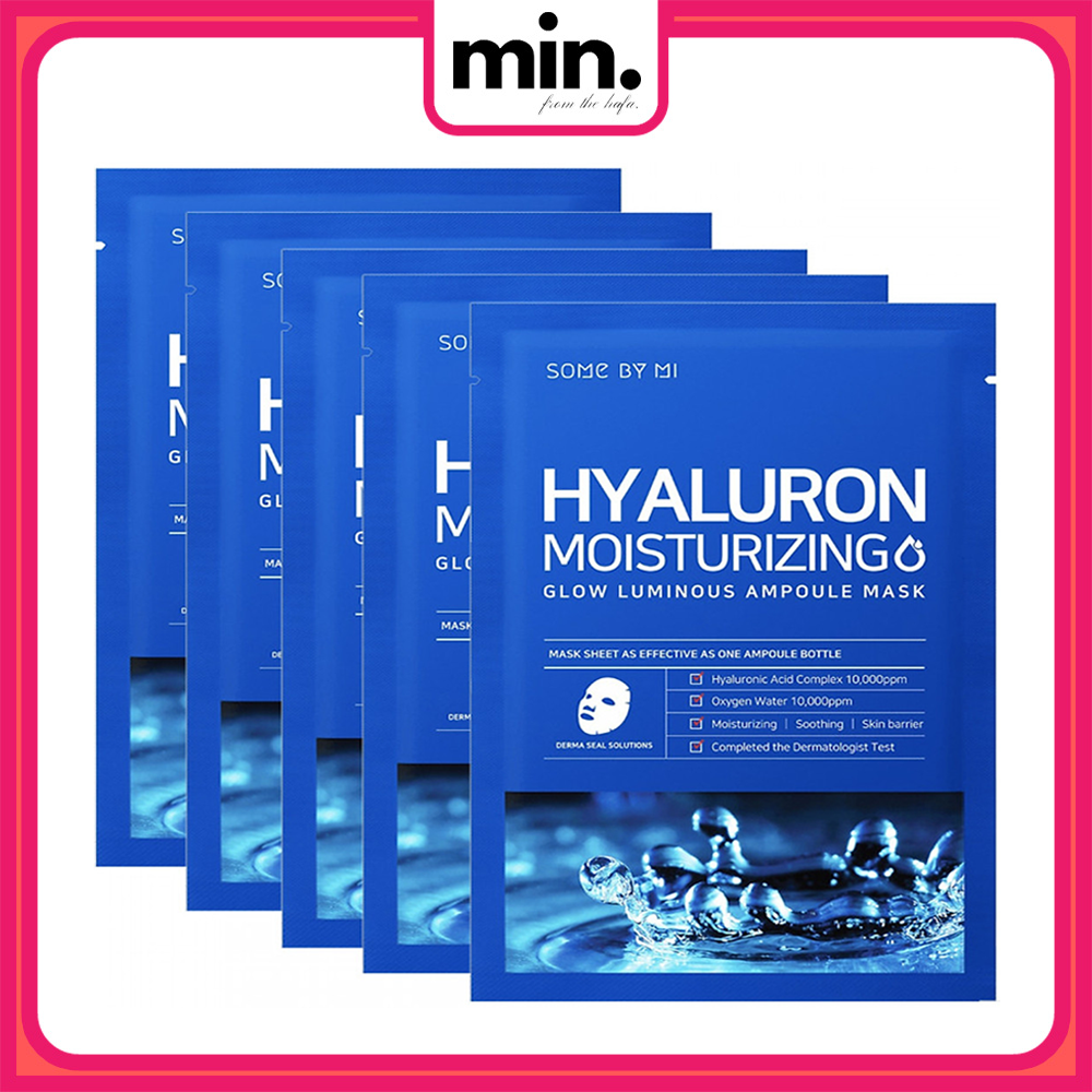 Combo 5 Mặt Nạ Giấy Bổ Sung Dưỡng Chất Dưỡng Ẩm, Cấp Nước Some By Mi Hyaluron Moisturizing Mask Sheet 25ml x5