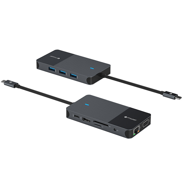 Cổng Chuyển Đổi Mazer Multimedia Pro Hub 10-in-1 USB-C-Hàng chính hãng