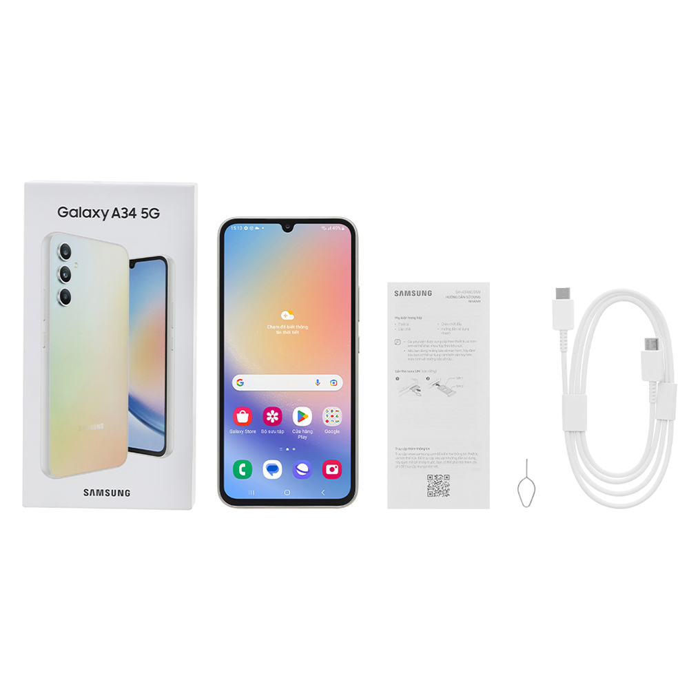 Điện thoại Samsung Galaxy A34 5G (8GB/128GB) - Hàng chính hãng - ĐÃ KÍCH HOẠT BẢO HÀNH ĐIỆN TỬ