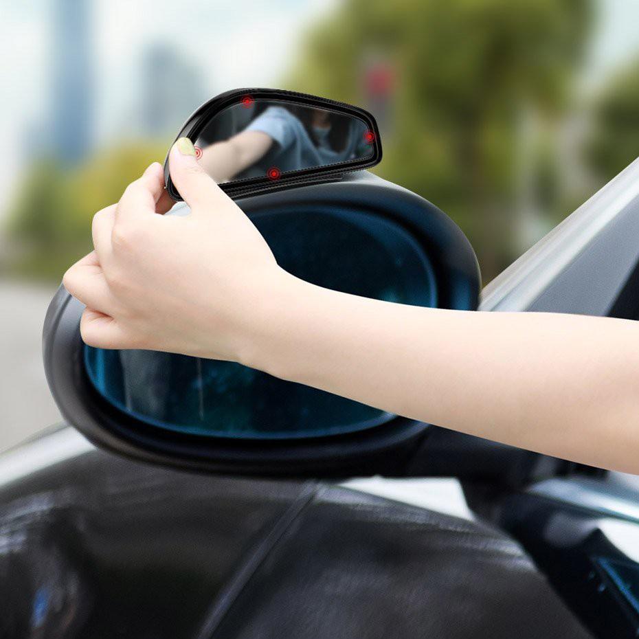 Gương phụ ô tô 2 chiếc Baseus chống điểm mù kính chiếu hậu mở rộng góc nhìn