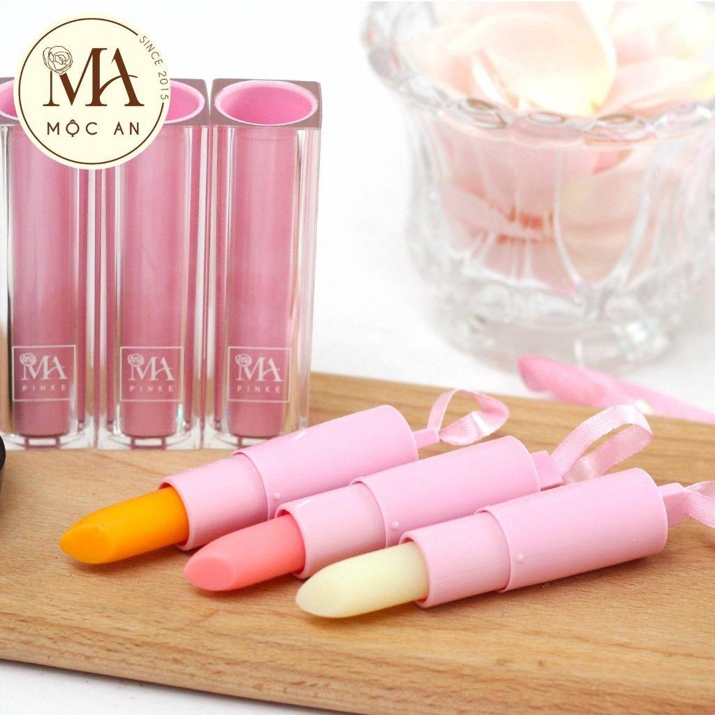 Combo Môi Xinh Pretty Lipstick Mộc An 3 Sản Phẩm Chăm Sóc Đôi Môi Mềm Mịn, Căng Hồng