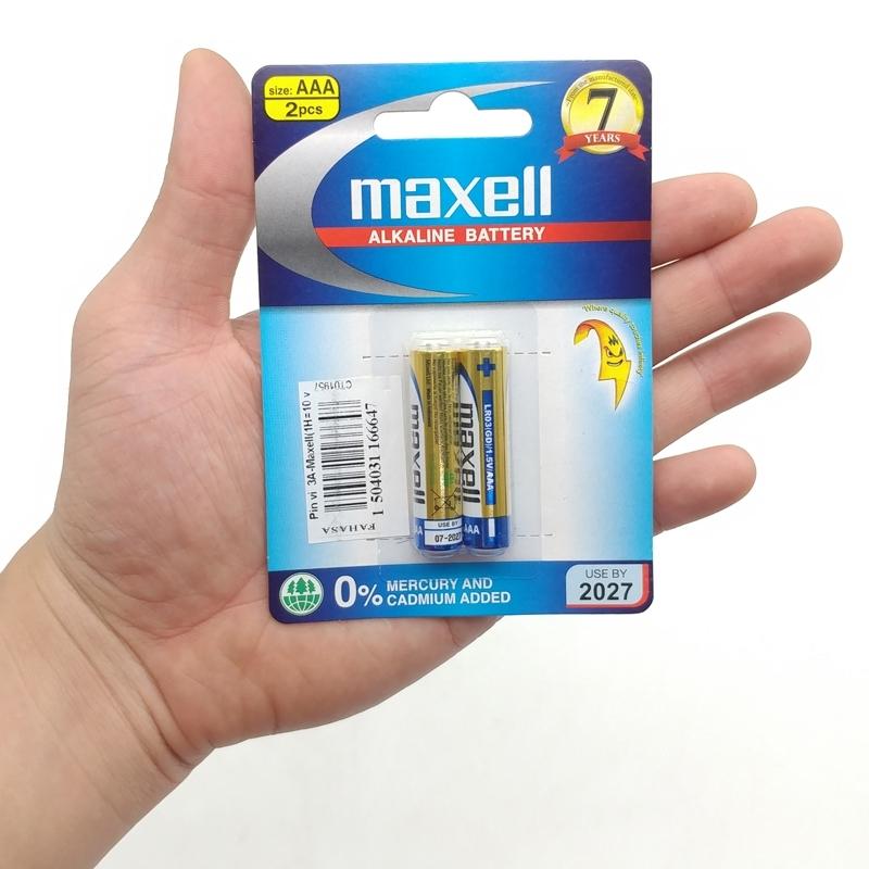 Pin Maxell Alkaline AAA 1.5V (2 Viên)