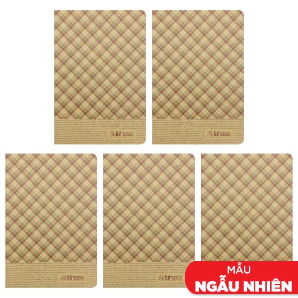 Combo 5 Tập Sinh Viên Caro Vintage Kẻ Ngang Có Chấm 200 Trang 60gsm - Fahasa 02