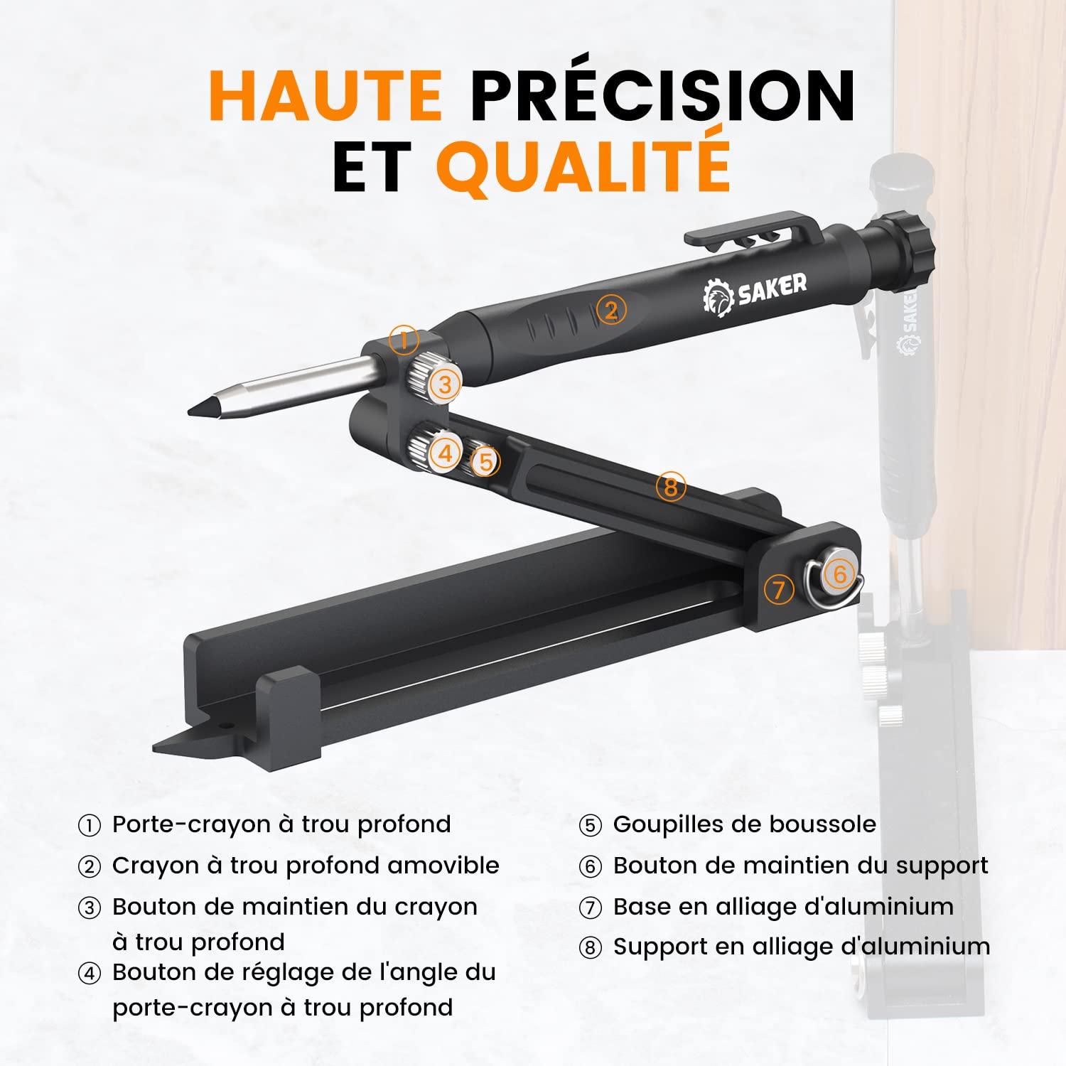Công cụ viết theo mục đích-Công cụ viết bằng hợp kim nhôm với bút chì lỗ sâu