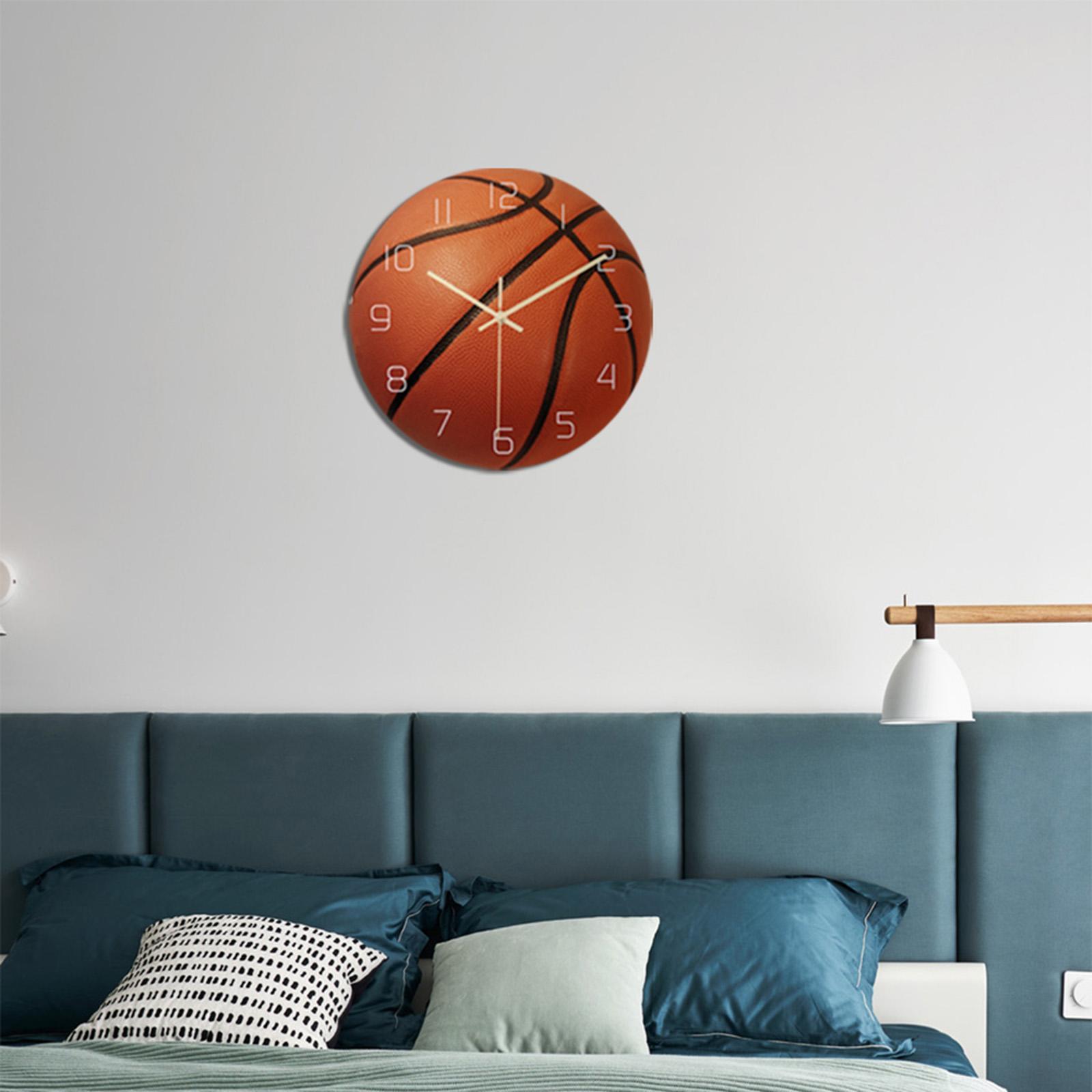Wall Clock Battery Operated 30cm Round Clock for Home school Kids Bedroom Decor