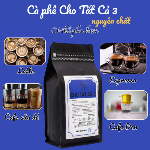 Cà Phê Rang Xay Nguyên Chất - 90S Coffee Vietnam | Cà Phê Cho Tất Cả 03 | Công Thức Phối: Arabica + Robusta | 100% Cà Phê Sạch | Đắng Nhẹ - Chua Nhiều - Hậu Ngọt