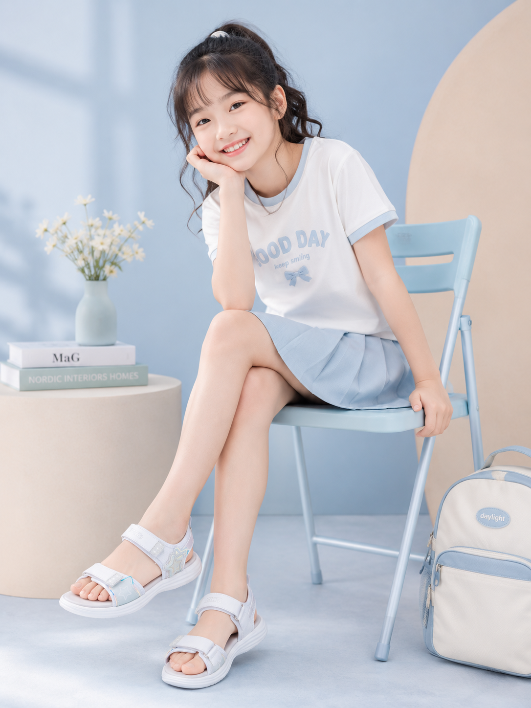 Sandal bé gái  Lovely Màu Trắng  Biti's (28-37)