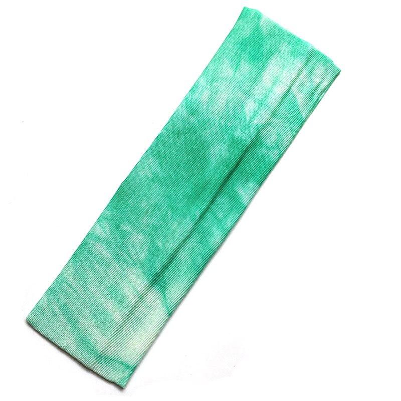 Sport Yoga Hair Bands Women Men Tie-dye Color Sports Sweat-absorbent Elastic Summer Cotton Soft Turban Headband Hairbands