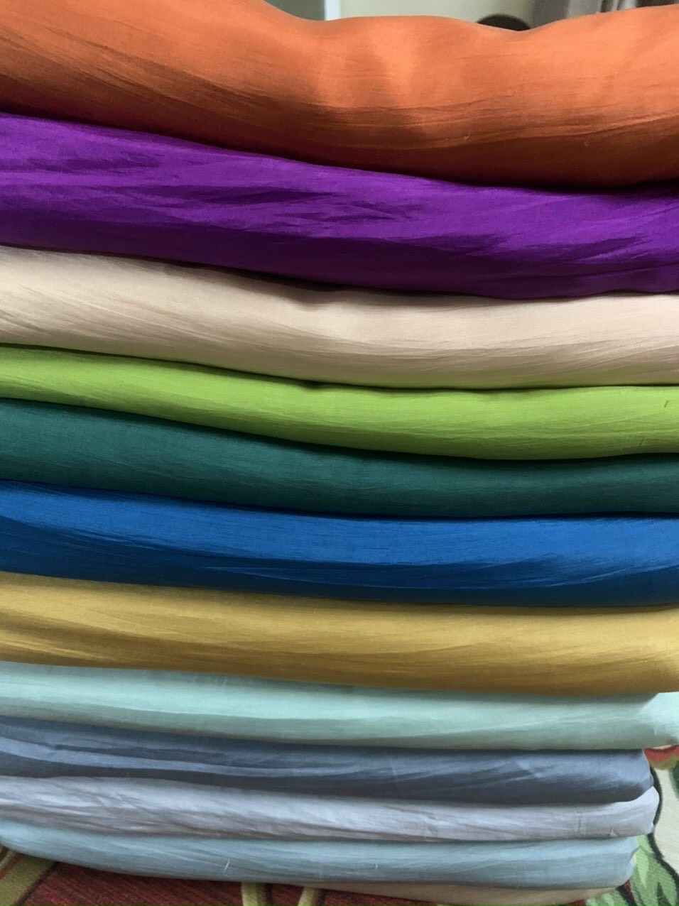 Vải Lụa Tơ Tằm - Tằn Lu Palacesilk may các loại váy áo, 100% silk #mềm#mượt#nhẹ &amp; thoáng, khổ rộng 90cm