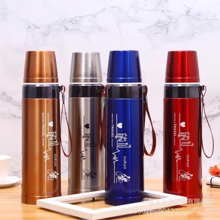 Bình giữ nhiệt inox 304-6 LỚP 800ML có quai xách