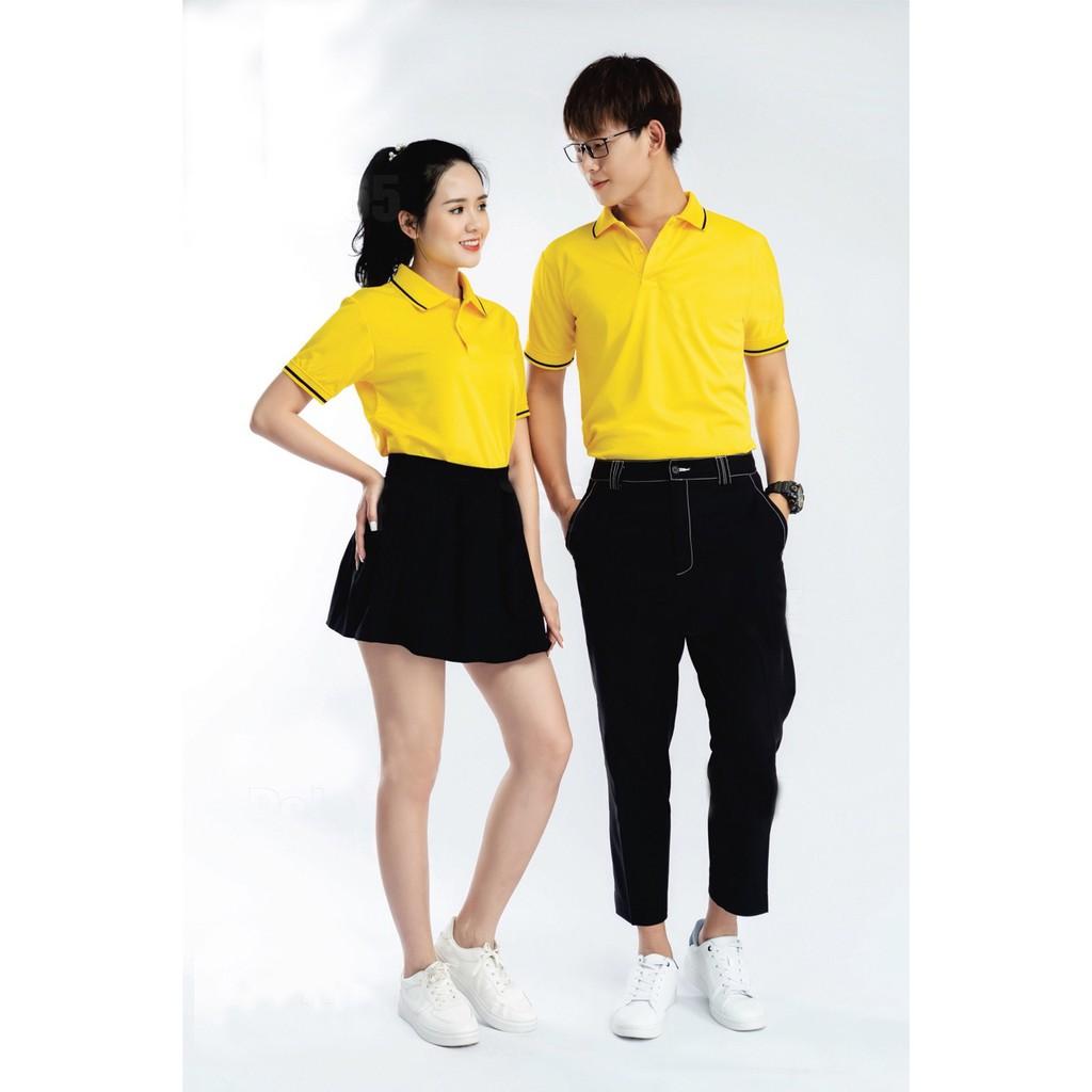 Áo POLO cá sấu chất lascote thải mỏng thoáng mát, Áo thun cổ bẻ UNISEX