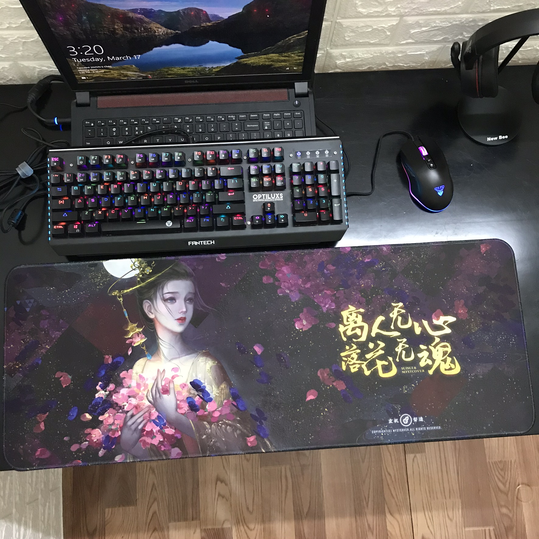 Miếng Lót Chuột, Bàn Di Chuột, mouse pad tranh Cổ phong Trung Quốc 80x30x0.4cm