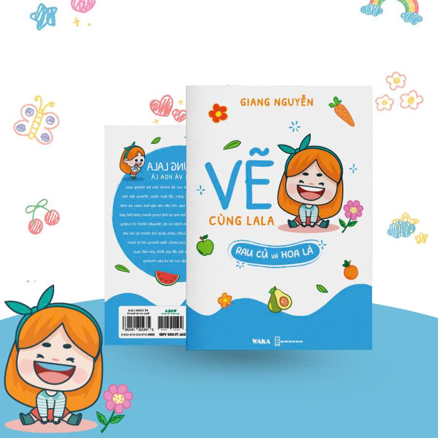 Sách - Vẽ cùng La La – Rau củ và hoa lá