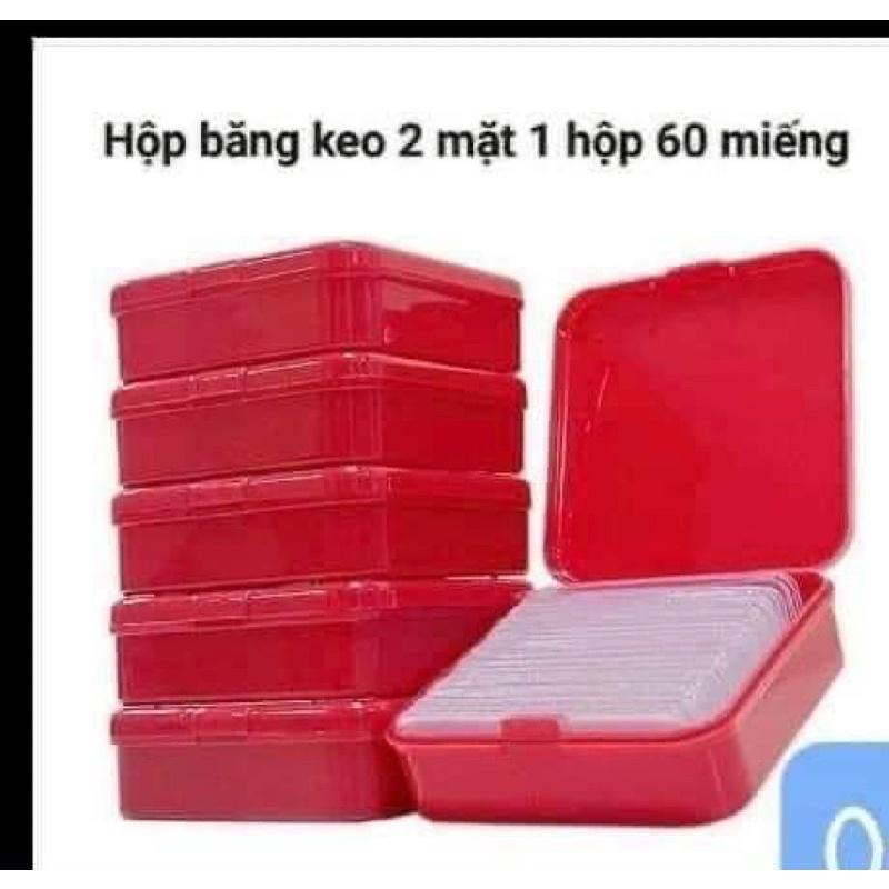 Hộp 60 miếng dán 2 mặt siêu dính, cực chắc